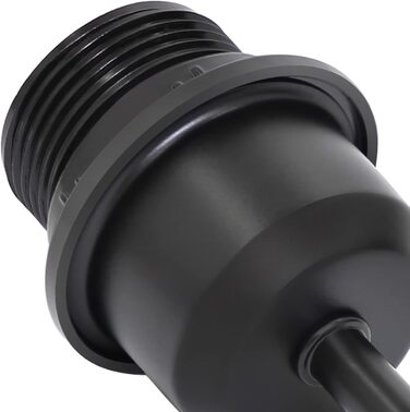 Стійка лампа ZMH Vintage, чорна, для спальні, вітальні, дитячої кімнати, офісу, металева, Е27, 60W, ретро, з вимикачем, без лампочки