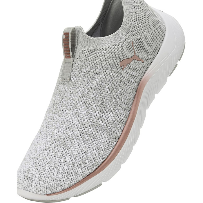 Жіночі кросівки Puma Softride Remi Slip-on для бігу та вулиці, 39 EU, сірий, білий, рожеве золото
