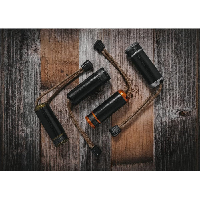 Exotac ripSPOOL: легкий набір для бушкрафту і виживання, комплект для польового ремонту з FireCord шнуром — для першої допомоги, розпалювання вогню, виготовлення інструментів, риболовлі та навігації, вироблено в США