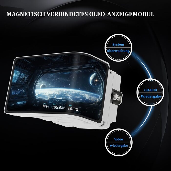 Система рідинного охолодження процесора Thermalright Wonder Vision 360 UB ARGB White, LCD-дисплей 6.67