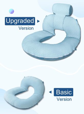 Інсен подушка для читання, спинка для сидіння в ліжку, для читання, відпочинку, для медсестер та дорослих, для матерів та дітей, подушка для преса в ліжку, блакитна (оновлена, оксамит блакитний)