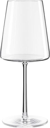 Stölzle Lausitz Red Wine Glasses Power 6-Piece Set 520ml – High-quality wine glasses for full-bodied red wines – Modern red wine glasses with a square shape for maximum flavor development – Dishwasher & shatterproof
