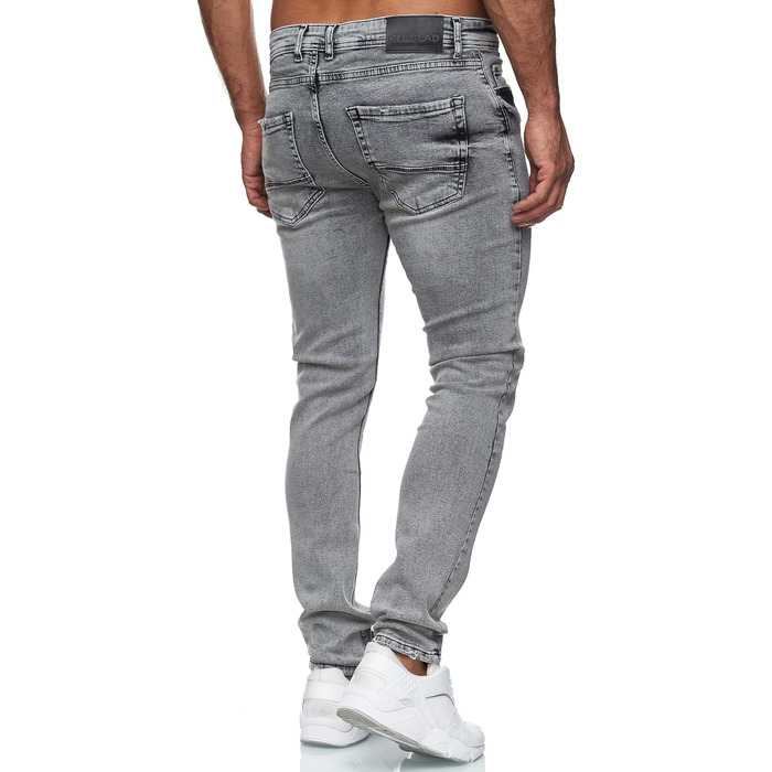 Чоловічі джинси Reslad Slim Fit базового стилю, еластичний денім, сірі (31W/34L, RS-2063)