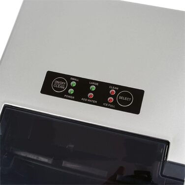 Машина для приготування льоду Clatronic EWB 3785 Silver | Швидке приготування, самоочищення, 1.5 л резервуар | 12 кг/24 год