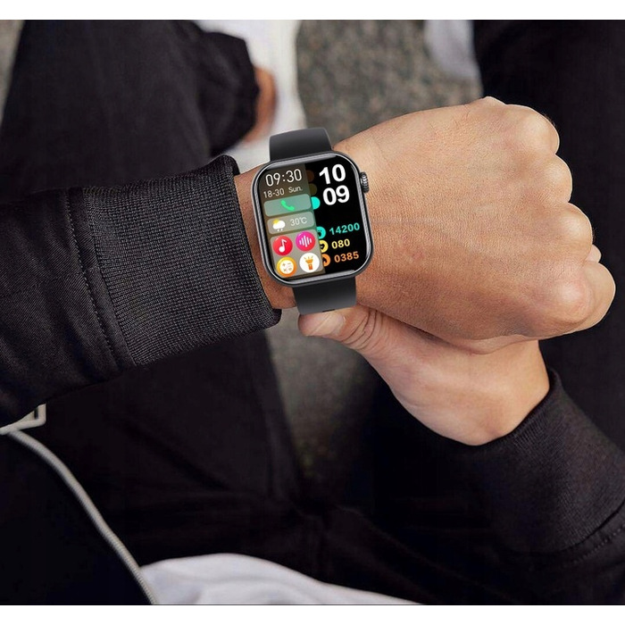 Смарт-годинник Bartomtime eTech58PRO Kardiowatch, унісекс, чорний