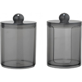 Набір ватних паличок PUTOAHAO 3 шт. з контейнером для зберігання, органайзер для ватних паличок, чорний