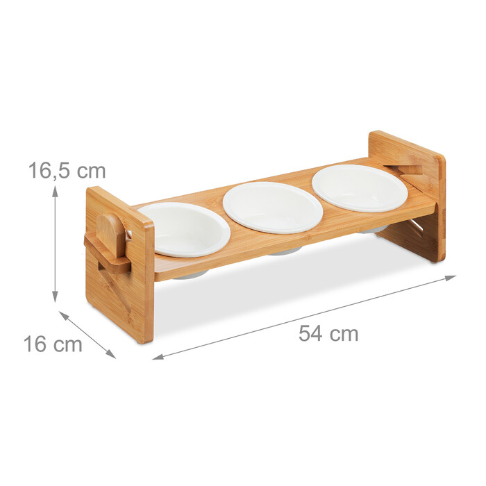 Relaxdays Adjustable Dog Feeder