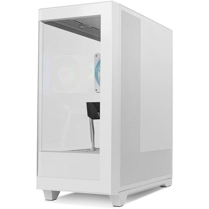 Корпус для ПК NOX Xtreme Products HUMMER ETHER WH – ATX/Micro-ATX/ITX Midi Tower з сітчастою передньою та верхньою панелями, скляними бічними панелями, 3 вентиляторами 140 мм, підтримка до 10 вентиляторів, USB-C/USB 3.0, білий