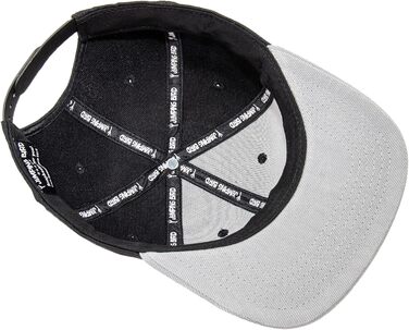 Кепка бейсболка Jumping Bird • Унісекс • Знімний козирок • Легка, регульована, чорно-сіра