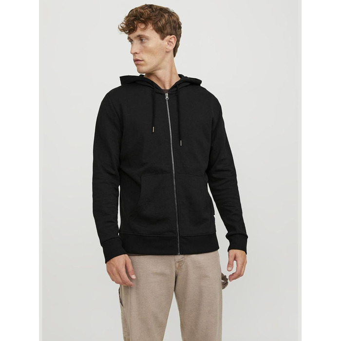 Чоловіча однотонна толстовка з капюшоном Jack & Jones