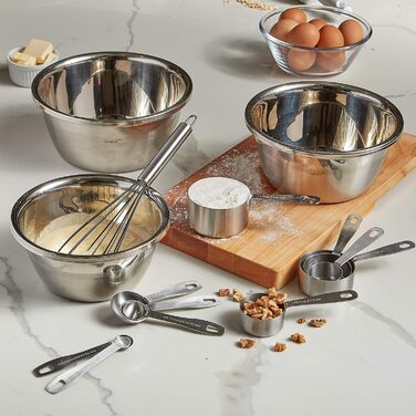 Hushåll's Stainless Steel Serving Spoon Set – 5-Piece, Durable, for Dry Foods, Spices, or Liquids