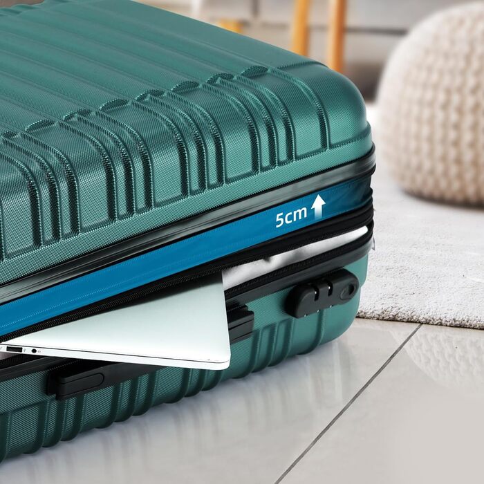 Чохол-валіза Beibye для подорожей, набір (Кофе, Набір) (Темно-зелений, Набір)