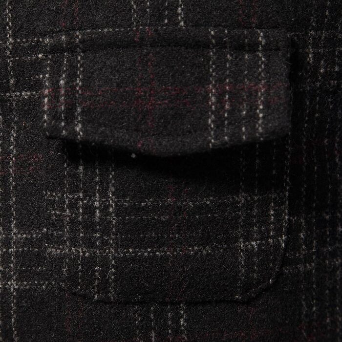 Чоловіча жилетка в клітинку Tweed, чорна, з кишенею, для бізнесу та відпочинку (M)