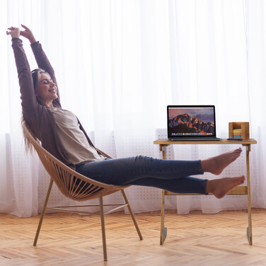 Relaxdays Bamboo Laptop Table