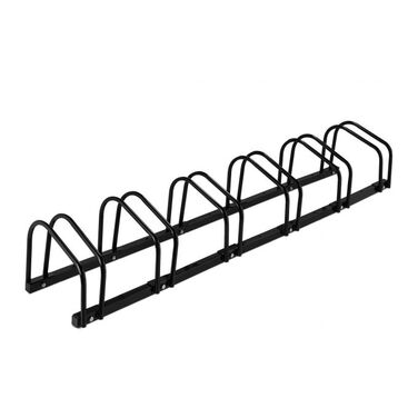 Relaxdays Black Bicycle Stand for 6 Bicycles