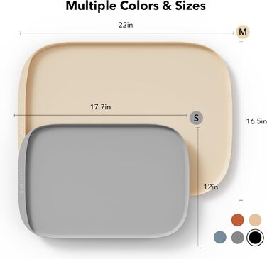 PETLIBRO Килимок для годування собак і котів, силіконовий, з бортиками, захист від розливу, 55,9 x 22 x 16,5 см