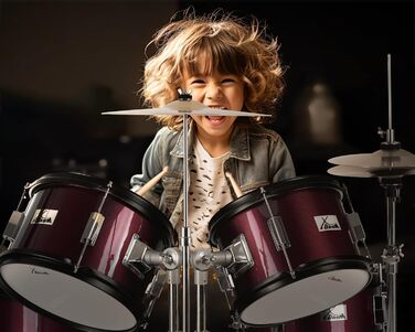 XDrum Junior Pro Kinder барабанний набір Red - для дітей 5-9 років, з аксесуарами та навчальним посібником