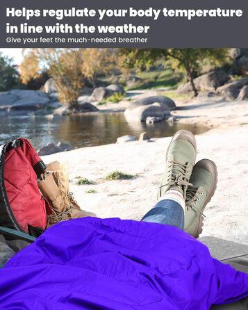 Спальний мішок Outdoor Sportneer для дорослих та дітей - легкий, портативний, для кемпінгу, походів, рюкзаків, 220x75см, фіолетовий