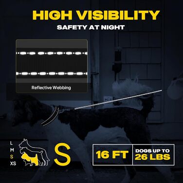 Рулетка для собак Fida, 4.8 м, для маленьких собак до 11.8 кг, 360°, кавовий/коричневий колір