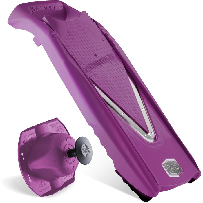 Набір Börner V5 для нарізки овочів та фруктів: нарізчик V-подібної форми, набір базової комплектації, фіолетовий колір