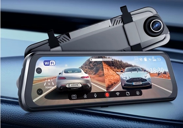 Автомобільний відеореєстратор-дзеркало 4K WiFi з новою камерою заднього виду