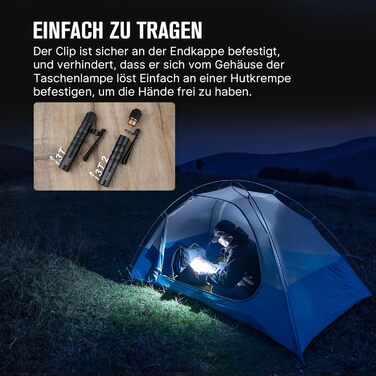 OLIGHT I3T 2 Mini Flashlight, 200 Lumens Compact Bright Light with Dual-Sided Pocket Clip, 2 Light Modes AAA Battery Lamp with Tail Cap Switch for Camping, Outdoor Activities, and Hiking
