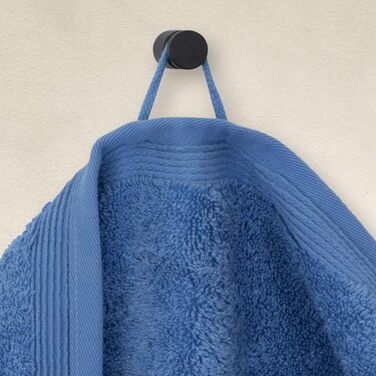 möve Superwuschel Towel Set, 2 Bath Towels 80 x 150 cm & 2 Hand Towels 50 x 100 cm, Made in Germany, 100% Cotton, Cornflower
