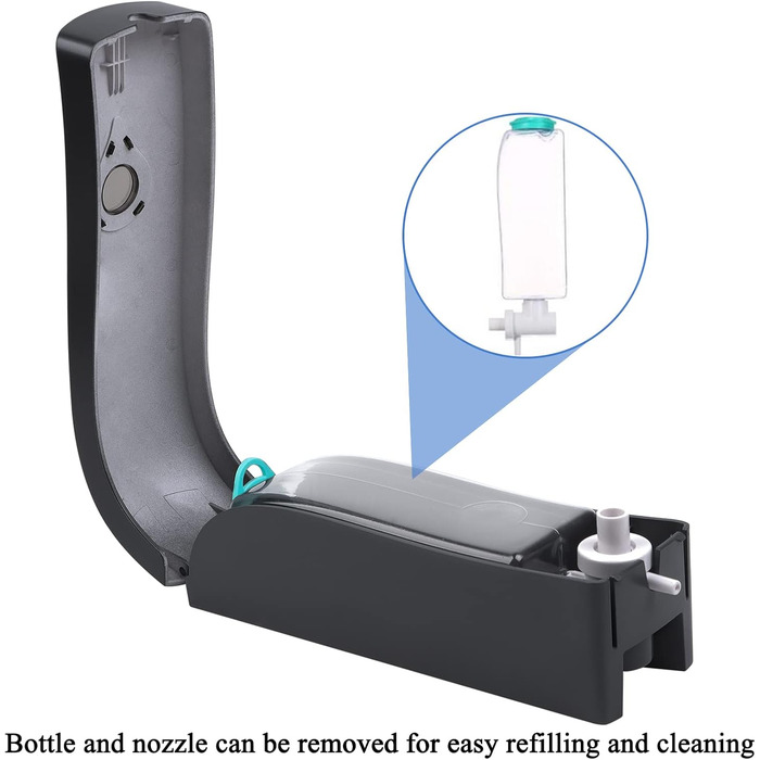 Дозатор мила настінний без свердління, 300 мл, ручний, для душу/шампуню/дезінфікуючого засобу, чорний/білий/золотий, опція сіро-чорний