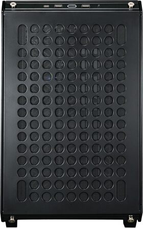 Корпус для ПК Cooler Master Qube 500 Flatpack: ATX, повністю модульний, з 120 мм вентилятором SF-L та вертикальною підсвічуванням для відеокарти, підтримка EATX, 2 x 280 мм радіатори, колір м'ятно-зелений (чорний)
