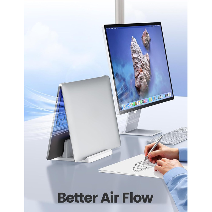 Підставка для ноутбука VAYDEER вертикальна, 3 в 1, для MacBook, iPad, Tablet, Notebook до 17.3