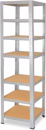 Металеві стелажі Shelfplaza® 200x100x40 см: 7 поличок, вантажопідйомність 125 кг, для підвалу, гаража, майстерні, складу