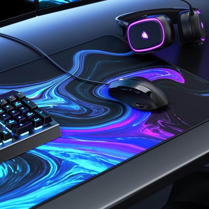 Кімочок для миші CSL Titanwolf XXL 900x400mm - синій, покращена точність та швидкість