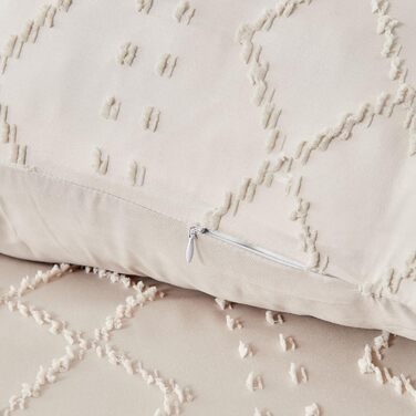 Богемний комплект постільної білизни Boho Beige 135x200: м'яка мікрофібра, геометричний дизайн, комплект 2 шт.