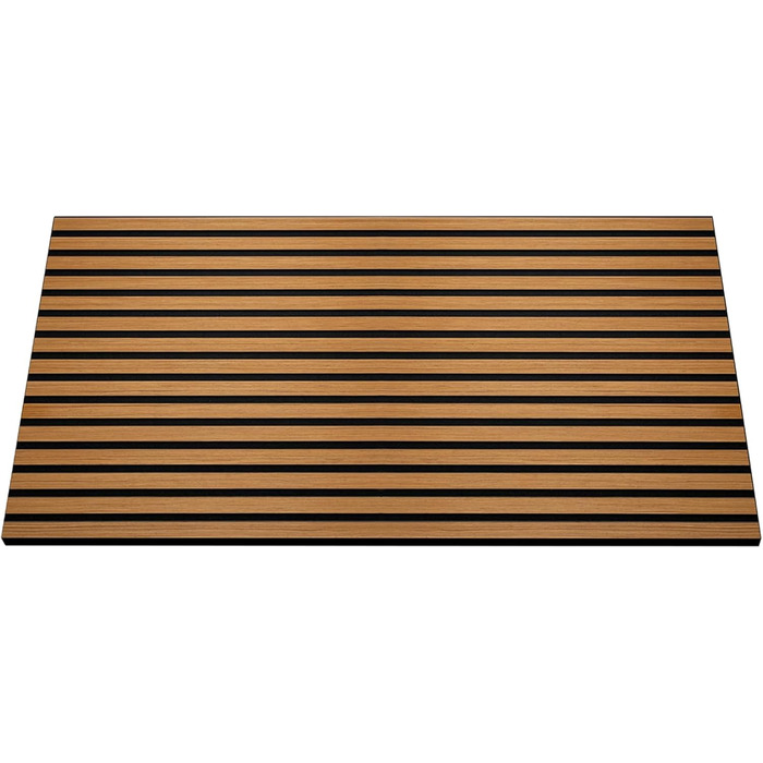 Акустичні стінові панелі HORI з ефектом дерева, звукопоглинаюча облицювання для шумоізоляції та декору стін, 120x60x2,1 см, колір 3D Тик