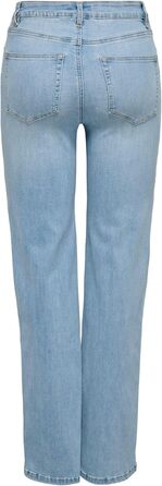 Джинси жіночі Only ONLJUICY-WAUW з широкими штанинами, висока талія, світло-синій денім (XS / 34L)