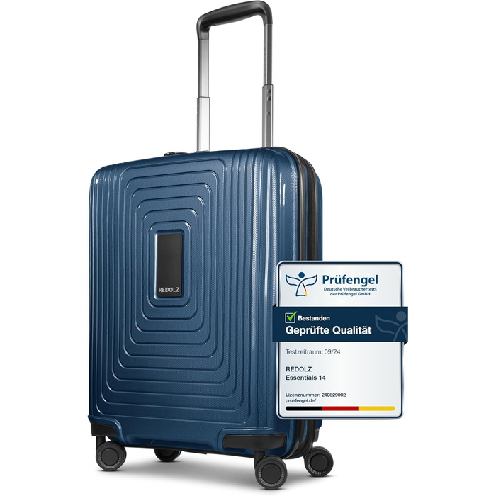 REDOLZ Trolley великий, розширюваний | 52 x 34 x 77 см | 123-140 л | 4.4 кг (Essentials 14) | Dark Blue Metallic