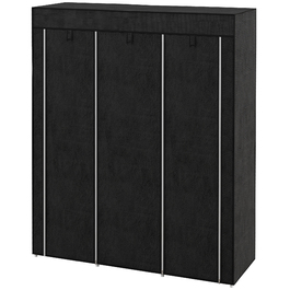 Шафа для одягу HOMCOM з вішалкою, 8 полиць, 125x43x162,5 см, світло-сіра, компактна розкладна шафа для передпокою та спальні