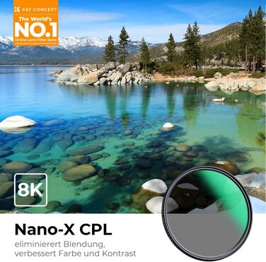 Поляризаційний фільтр K&F Concept Nano X-Serie 40.5mm CPL - MRC покриття, 28 шарів