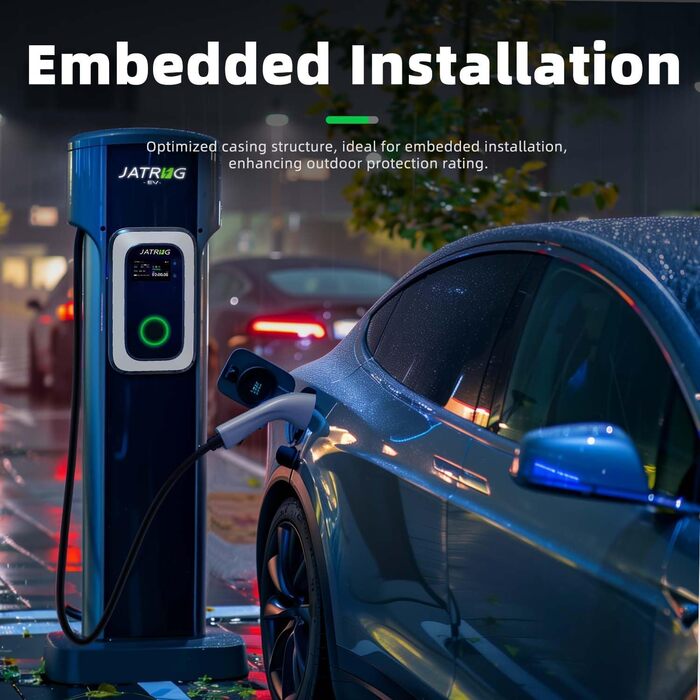 Зарядна станція для електромобіля 11 кВт, 32A, Type 2, WiFi, APP - EV Wallbox 230V (6м)