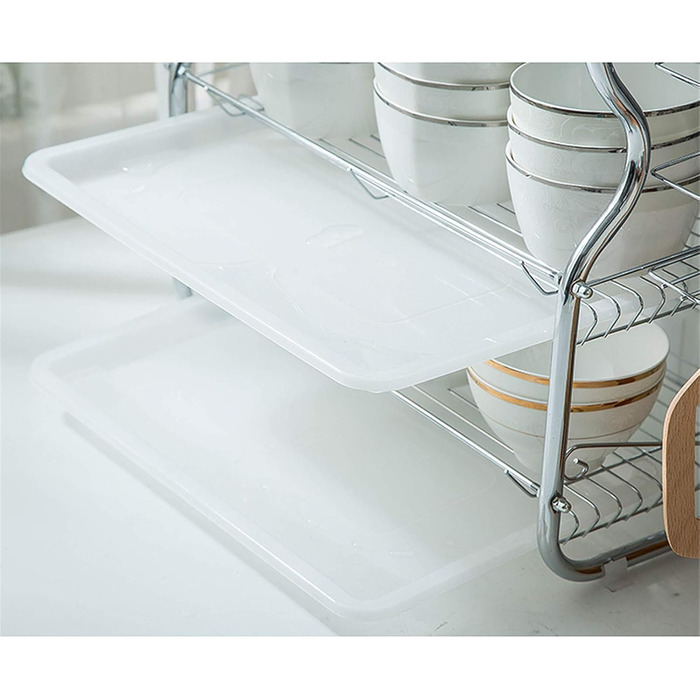 Підставка для посуду на 3 яруси, сушилка для посуду Kitchen Craft, для тарілок та столових приборів