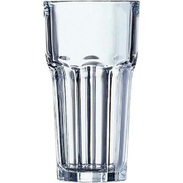Arcoroc ARC J2602 Granity Longdrink Glass, 420ml, Glass, transparent, 6 pieces