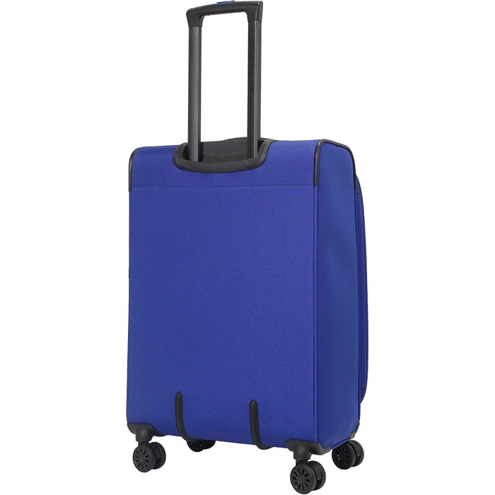 Бізнес валіза Weichschalenkoffer на 4 колесах Blue-Violet, 24'' із розширенням, TSA-замком, Breeze II, дорожня валіза для подорожей