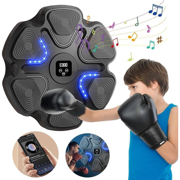 Музична боксівська машина Sunshine Smile Liteboxer: тренування на стіні з Bluetooth та регулюванням швидкості