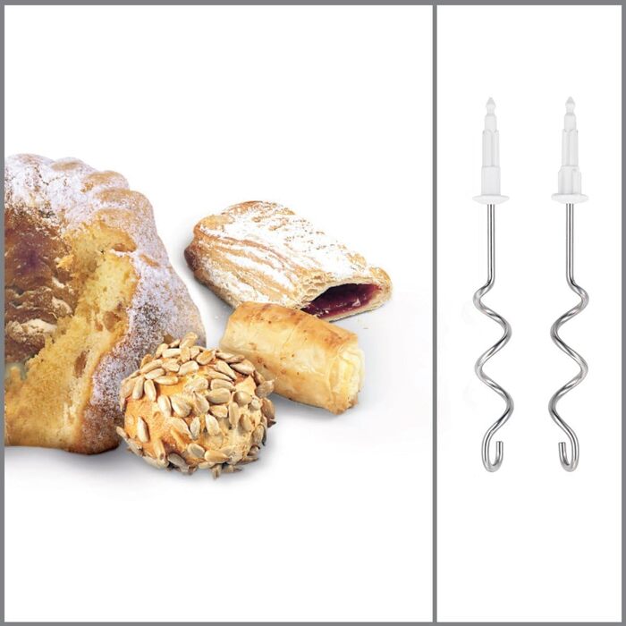 Ручний міксер Bosch MFQ3530 білий - 450 Вт, 5 швидкостей, з набором насадок