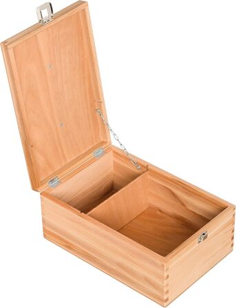 Redecker shoe polish box with a hinged lid made of beechwood