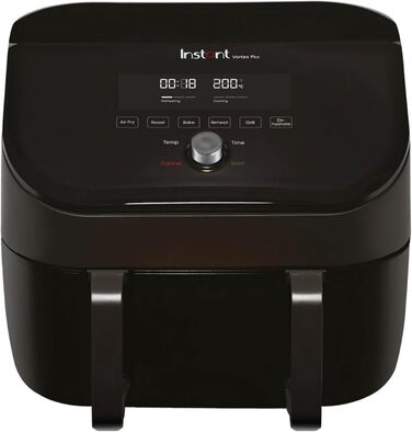 Фритюрниця електрична Instant VersaZone XXL 8.5л з двома камерами - аерофритюрниця, духовка, гриль, сушка, розігрів (чорна)