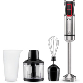 Блендер Solac Pro Chef 1000 Stabmixer з нержавіючої сталі, 1000 Вт, 3 насадки | Блендер занурювальний