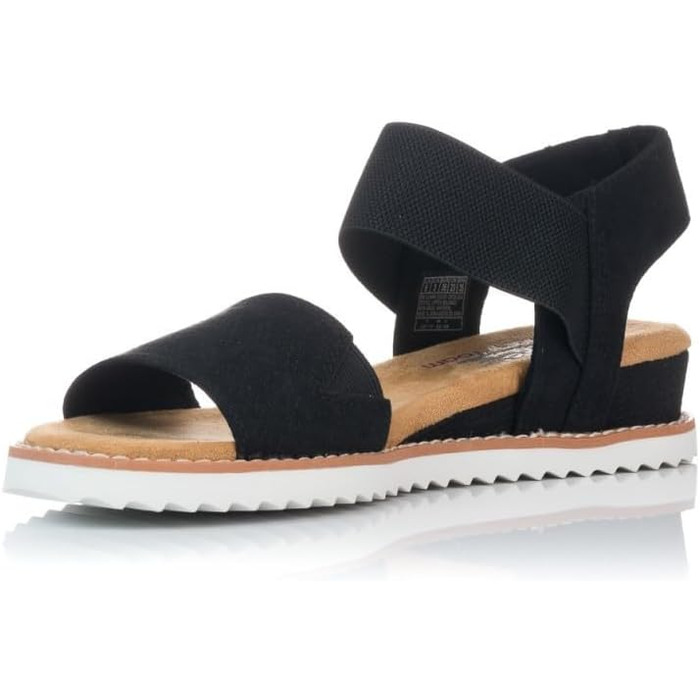 Сандалі жіночі Skechers Desert Kiss чорні 39 EU з мікрофібри та замші Gore-Tex