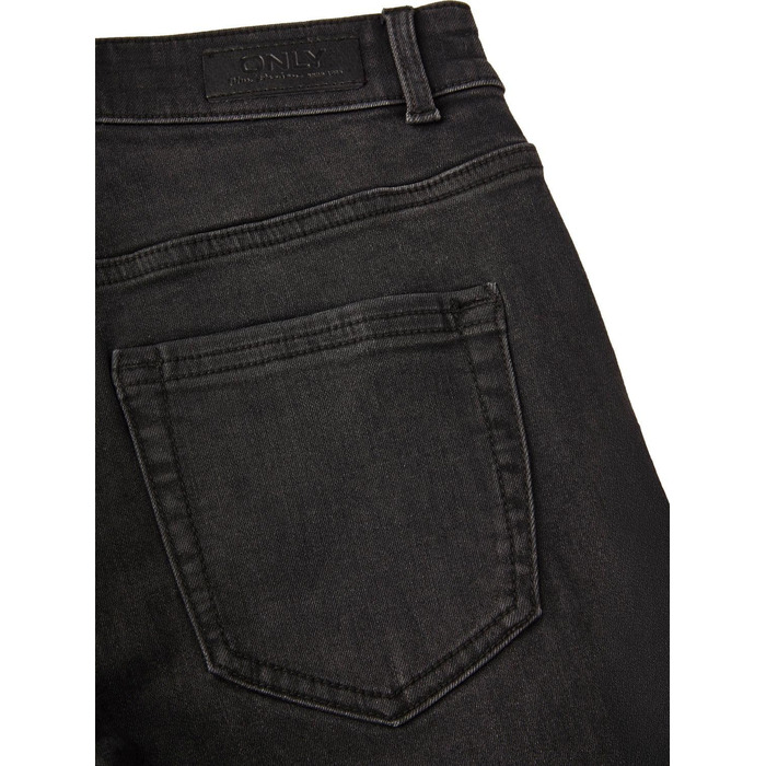 Джинси жіночі Only широкі штанини, Bootcut, середньої посадки, еластичні, блакитні/чорні (S-XXL, 30-32L)