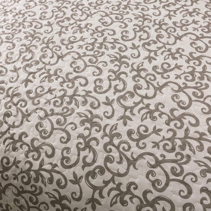 Комплект постільної білизни SLPR 2-частинний – двоспальне ліжко з 1 наволочкою, осінній дизайн пэтчворк, червонуватий відтінок, легка стегане покривало, осінній стиль кантрі (Виноградні лози, Twin)